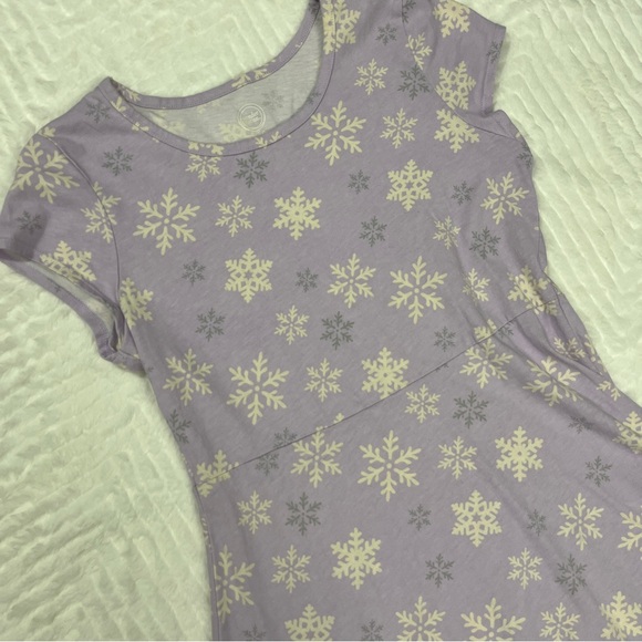 Wonder Nation Lavender Snowflake Dress size xl girls - Picture 5 of 9